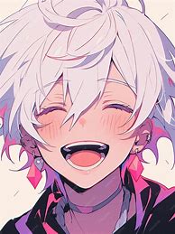 Image result for Cute Anime Boy with White Hair