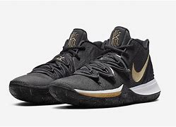 Image result for Kyrie 5 Black and Gold