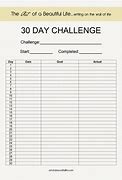 Image result for 30 Days Challenge Excel Templates