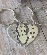 Image result for BFF Heart Keychains