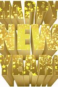 Image result for Transparent Gold Happy New Year