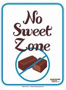 Image result for No Sweets Sign