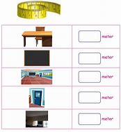 Image result for Pictures of Items Meaure in Meter