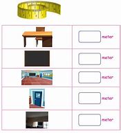 Image result for Items Measured in Meters