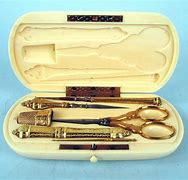 Image result for Ivory Case Sewing Case Travel Set