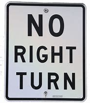 Image result for No Right Turn Logo Jepg