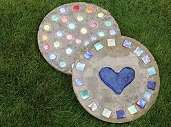 Image result for Homemade Stepping Stone Molds