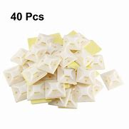 Image result for Plastic Cable Clips with Base