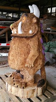 Image result for Large Wood Carvings of Animals