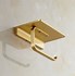 Image result for Brass Toilet Roll Holder with Shelf