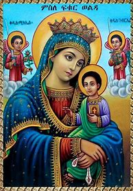 Image result for Ethiopian Orthodox Virgin Mary Icon