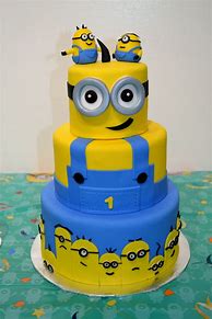 Image result for Minion Birthday Cake Decorations