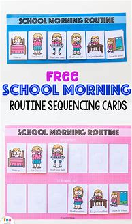 Image result for Printable Daily Routine Cards for Kids