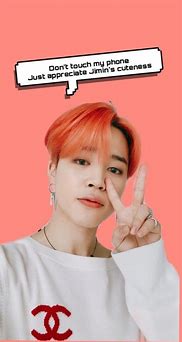 Image result for BTS Jimin Wallpaper Don't Touch My Phone