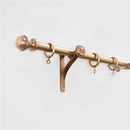 Image result for Satin Brass Curtain Pole