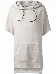 Image result for Short Sleeve Hoodie Gray