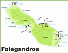 Image result for Folegandros Greece Map