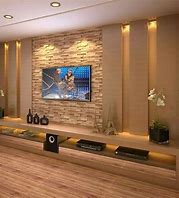 Image result for How to Decorate a Wall with Flat Screen TV