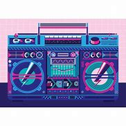 Image result for Retro Boombox Aesthetic