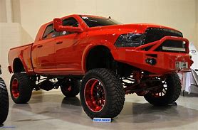 Image result for Red Lifted Dodge Ram 2500