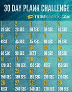 Image result for 30-Day Plank Challenge Chart