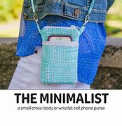 Image result for Cross Body Vinyl Cell Phone Purse