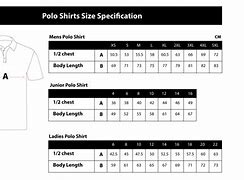 Image result for Polo Shirt Size Chart Shoulder