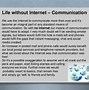 Image result for Life without Internet Essay
