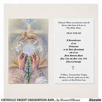 Image result for Ordination Cards for Catholic Priests