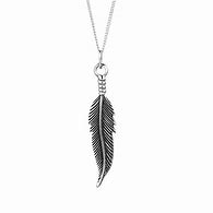 Image result for Sterling Silver Feather Necklace