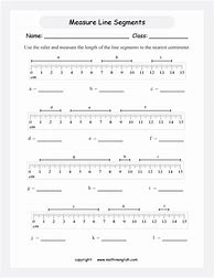 Image result for Measuring Line Segments Worksheet