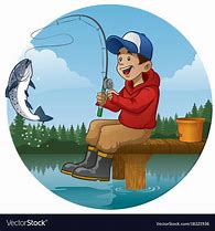 Image result for Cartoon Fish Fishing