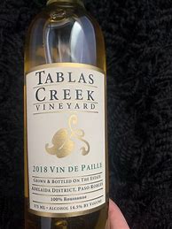 Image result for Tablas Creek Vin Paille SacreRouge Paso Robles