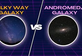 Image result for Andromeda and Milky Way Size Comparison