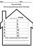 Image result for My Family Word Template