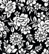 Image result for Black and White Floral Pattern Wallpaper