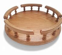 Image result for Large Wood Lazy Susan Turntable