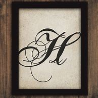 Image result for Fancy Calligraphy Letter H