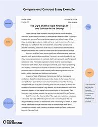 Image result for Compare and Contrast Essay