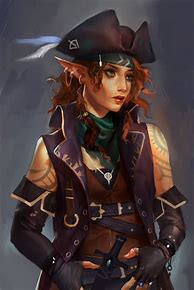 Image result for Sifi Female Elf Pirate Character Art