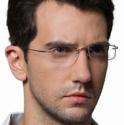 Image result for Rimless Eyeglass Frames for Men
