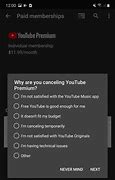 Image result for Cancel. YouTube Premium Membership