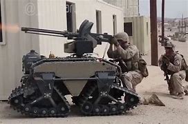 Image result for Soldiers Fighting Robots