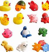 Image result for Unique Bright Colored Rubber Bath Toys