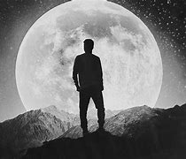 Image result for Man Standing Outside in the Dark