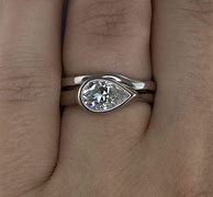 Image result for Bezel Set Pear Diamond Ring