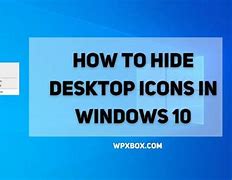 Image result for How to Hide Desktop Icons