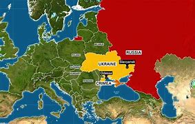 Image result for Ukraine and Russia Cities Map