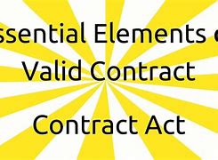 Image result for 7 Elements of Contract