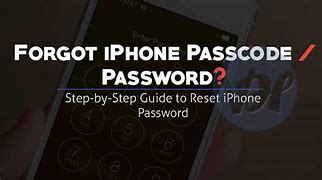 Image result for How to Reset iPhone PasswordForgot